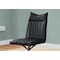 Monarch Specialties Dining Chair, Set Of 2, Side, Upholstered, Kitchen, Dining Room, Pu Leather Look, Metal, Black I 1215 - alternate 2